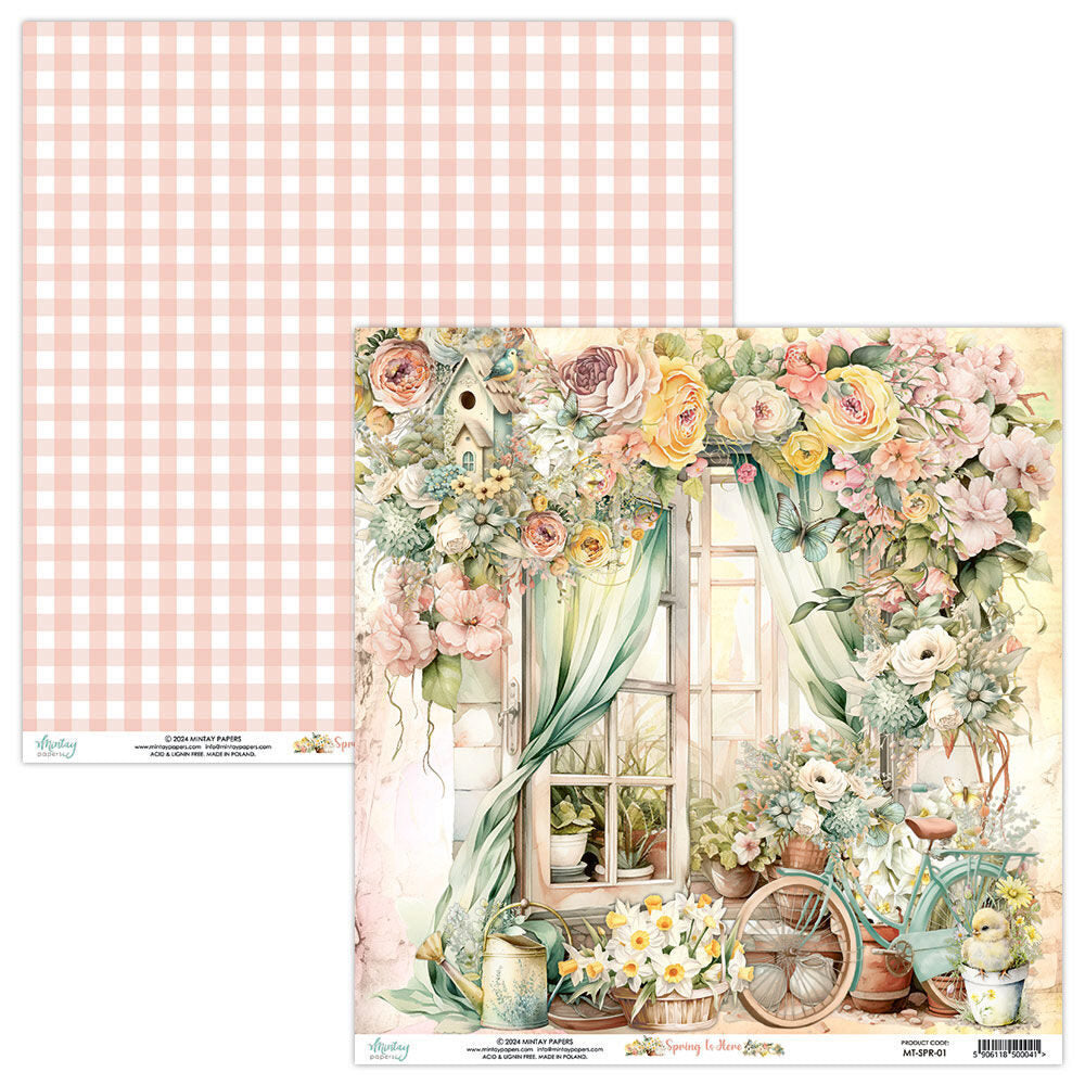 Mintay 12x12 Paper - Spring is Here - MT-SPR-01