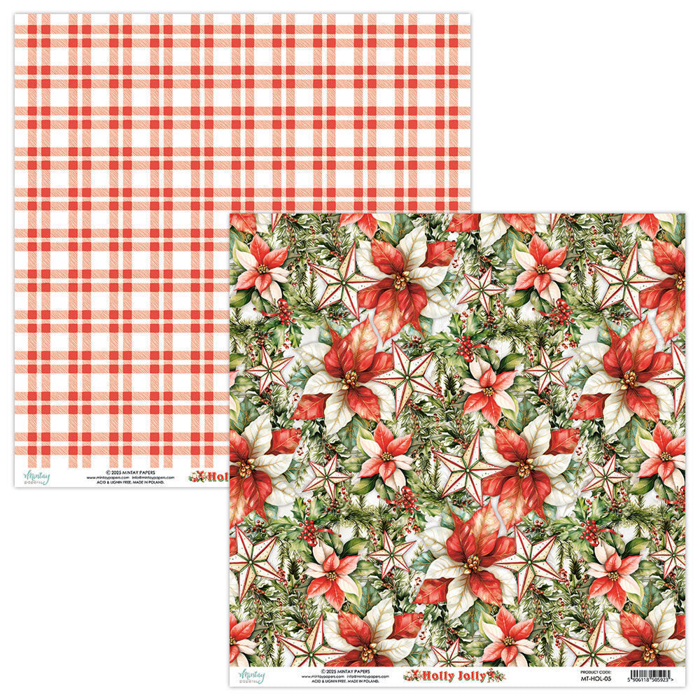Mintay Holly Jolly 12x12 Paper - MT-HOL-05