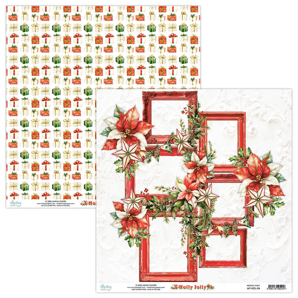 Mintay Holly Jolly 12x12 Paper - MT-HOL-04