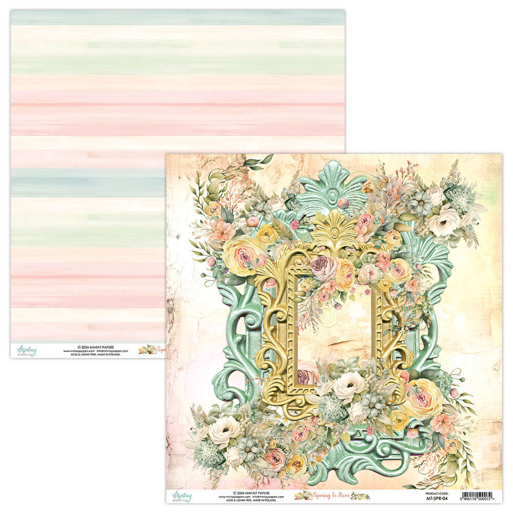 Mintay 12x12 Paper - Spring is Here - MT-SPR-04