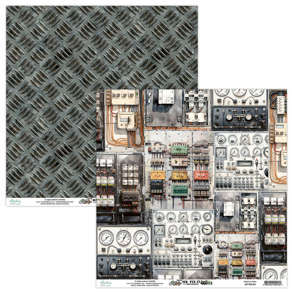 Mintay Mr Fix It 12x12 Paper - MT-FIX-04