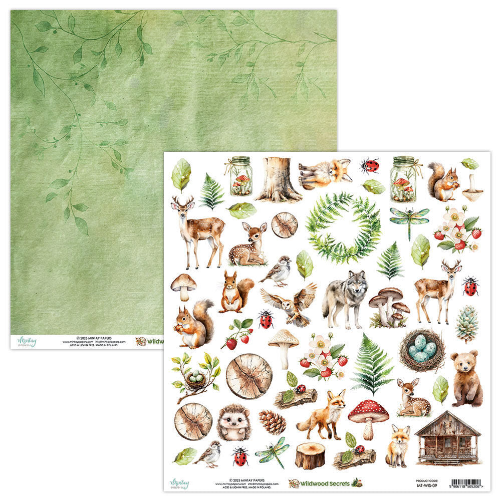 Mintay Wildwood Secrets 12x12 Paper - MT-WIS-09