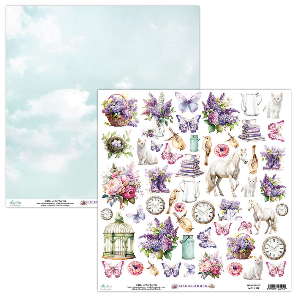 Mintay 12x12' Paper - Lilac Garden - Elements - MT-LIL-09