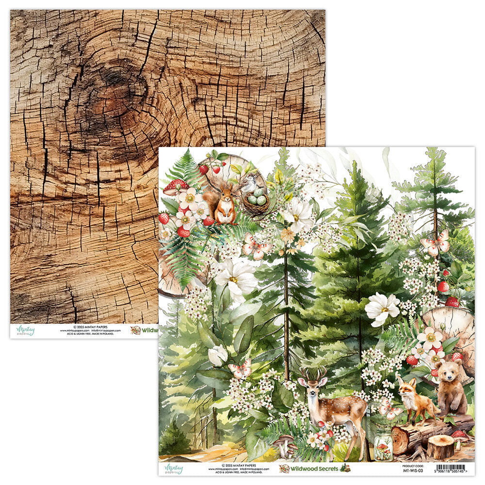 Mintay Wildwood Secrets 12x12 Paper - MT-WIS-03