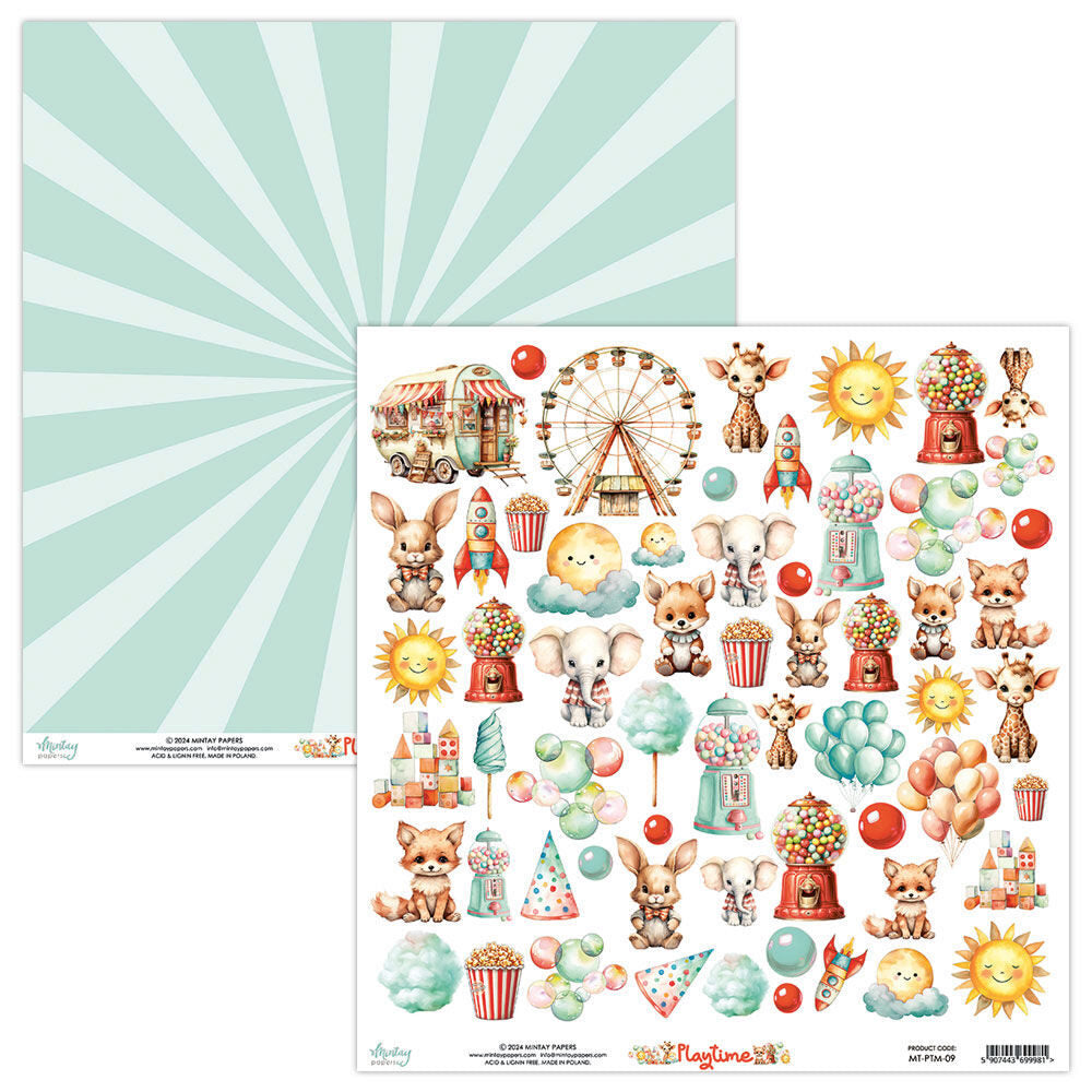 Mintay 12x12" Paper - Playtime - Elements MT-PTM-09