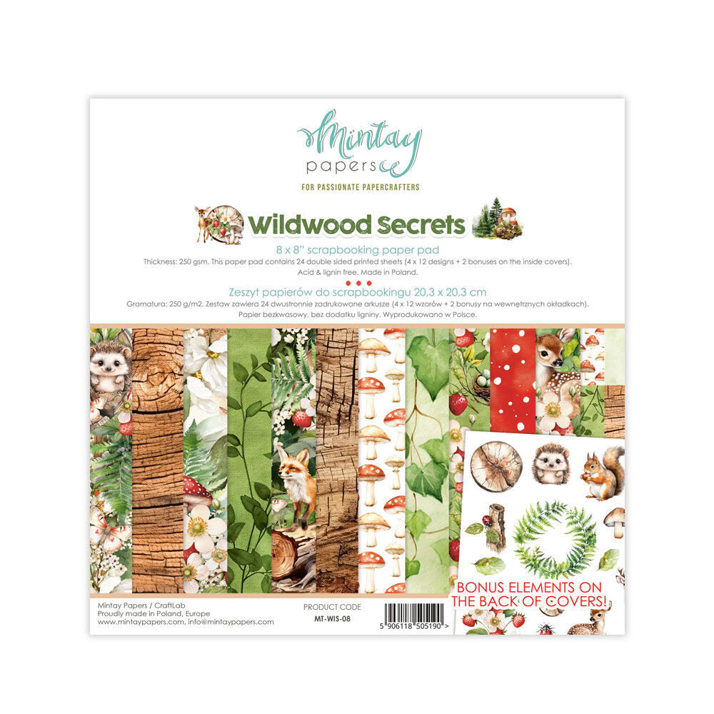 Mintay Paper Pad 8x8" - Wildwoods Secret