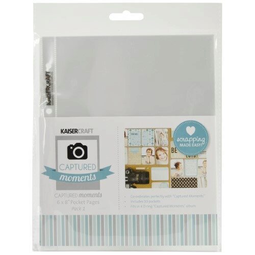 Kaisercraft 6x8" D Ring Album Pocket Pages - Pack 1