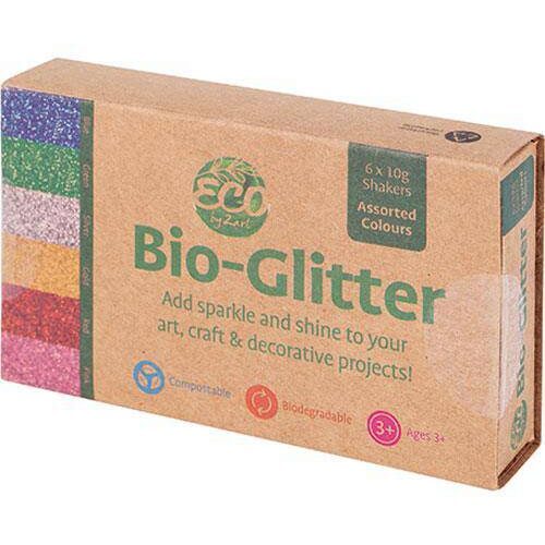 ECO by Zart Bio-Glitter - 6 Assorted Colours